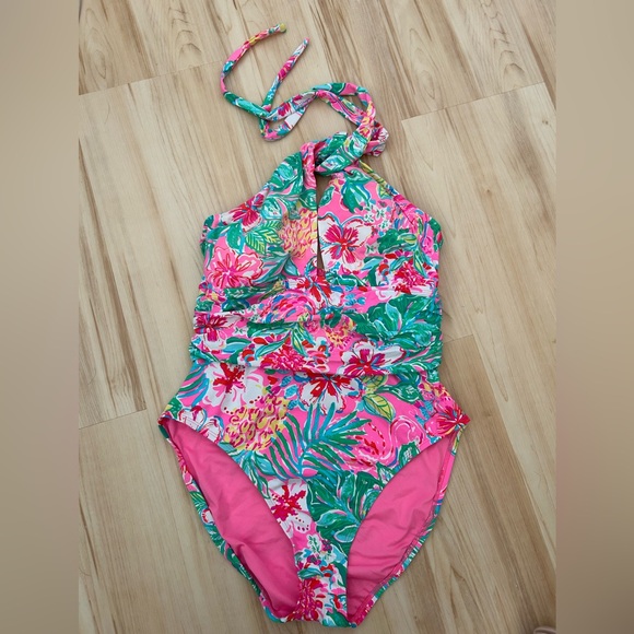Lilly Pulitzer Other - Worn 1x EUC Lilly Pulitzer halter one piece swim suit